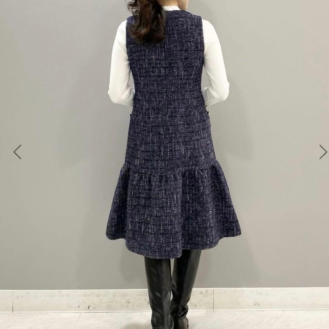 maglie le cassetto ツイードワンピース