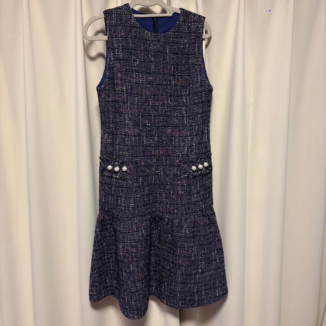 maglie le cassetto ツイードワンピース
