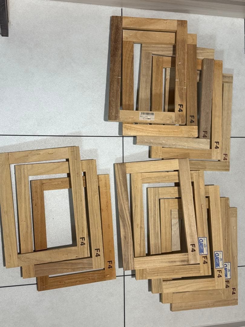 油彩キャンバス木枠F4号×13