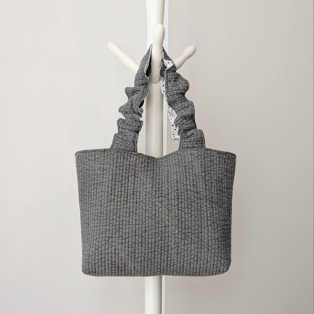 ユミ ヌビバッグ フリルハンドル ヌビトートバッグ A4サイズ