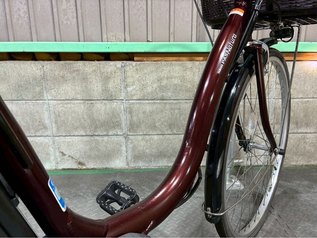 №8600 電動自転車　ヤマハ　パスナチュラ 26インチ ブラウン