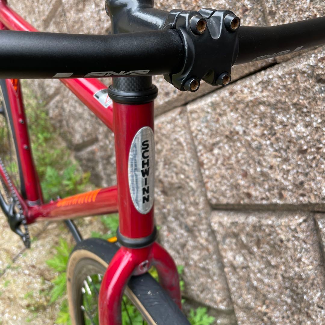 【直接引き取り】SCHWINN シングルスピードバイク レッド 700x35c