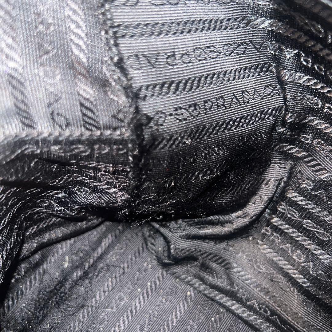 PRADA サフィアーノレザー　ブリーフケース　三角プレート