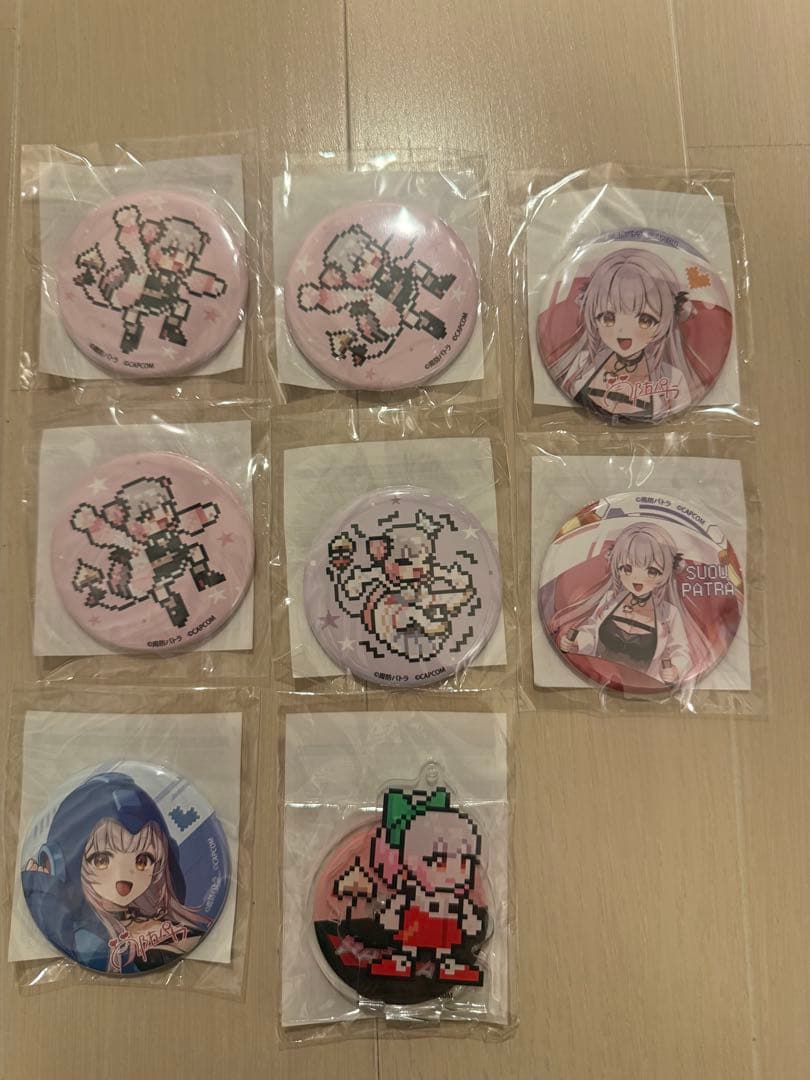 周防パトラ等身大抱き枕 缶バッジセット