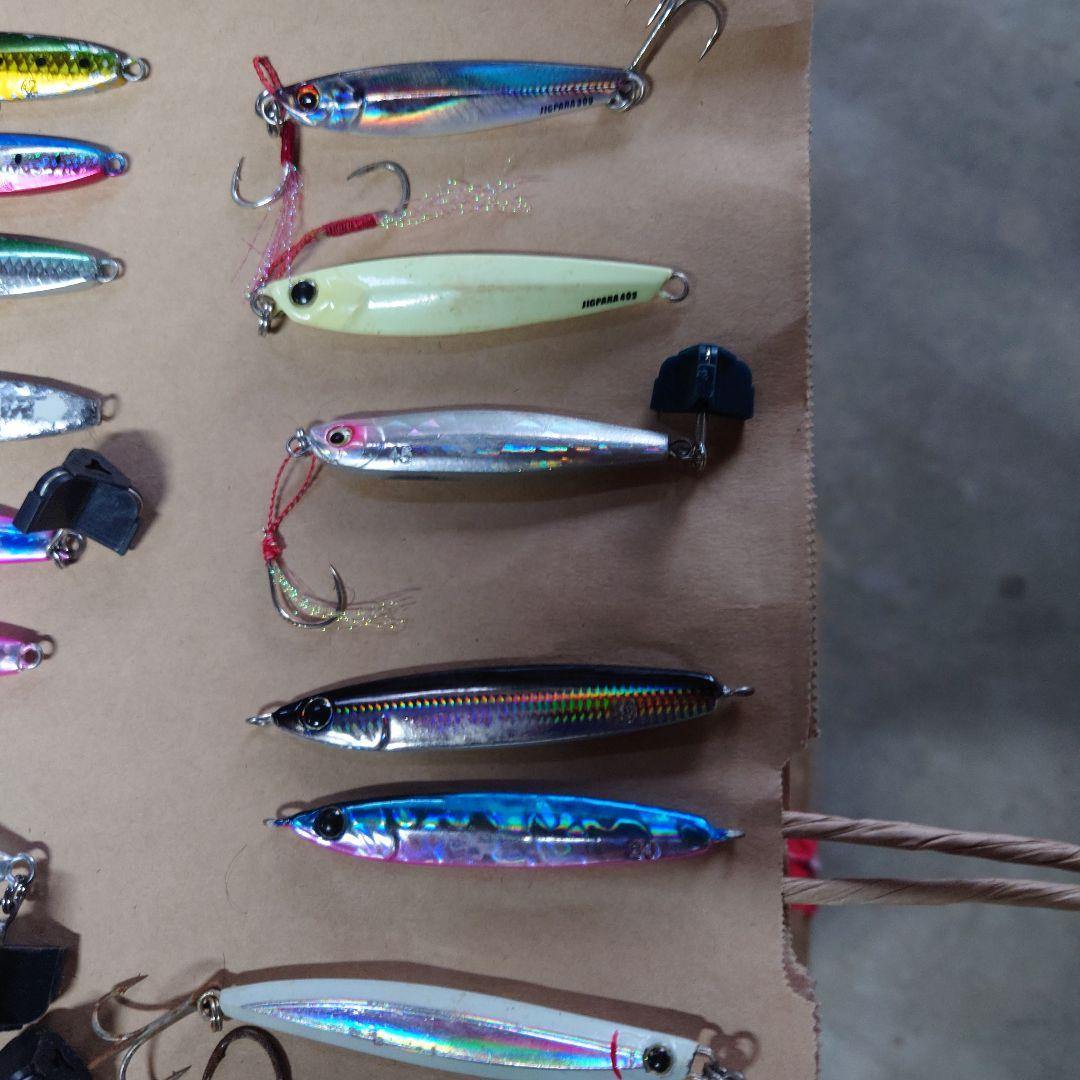 ショアジギングを引退します！メタルジグ、ミノープラグやその他セットで処分！