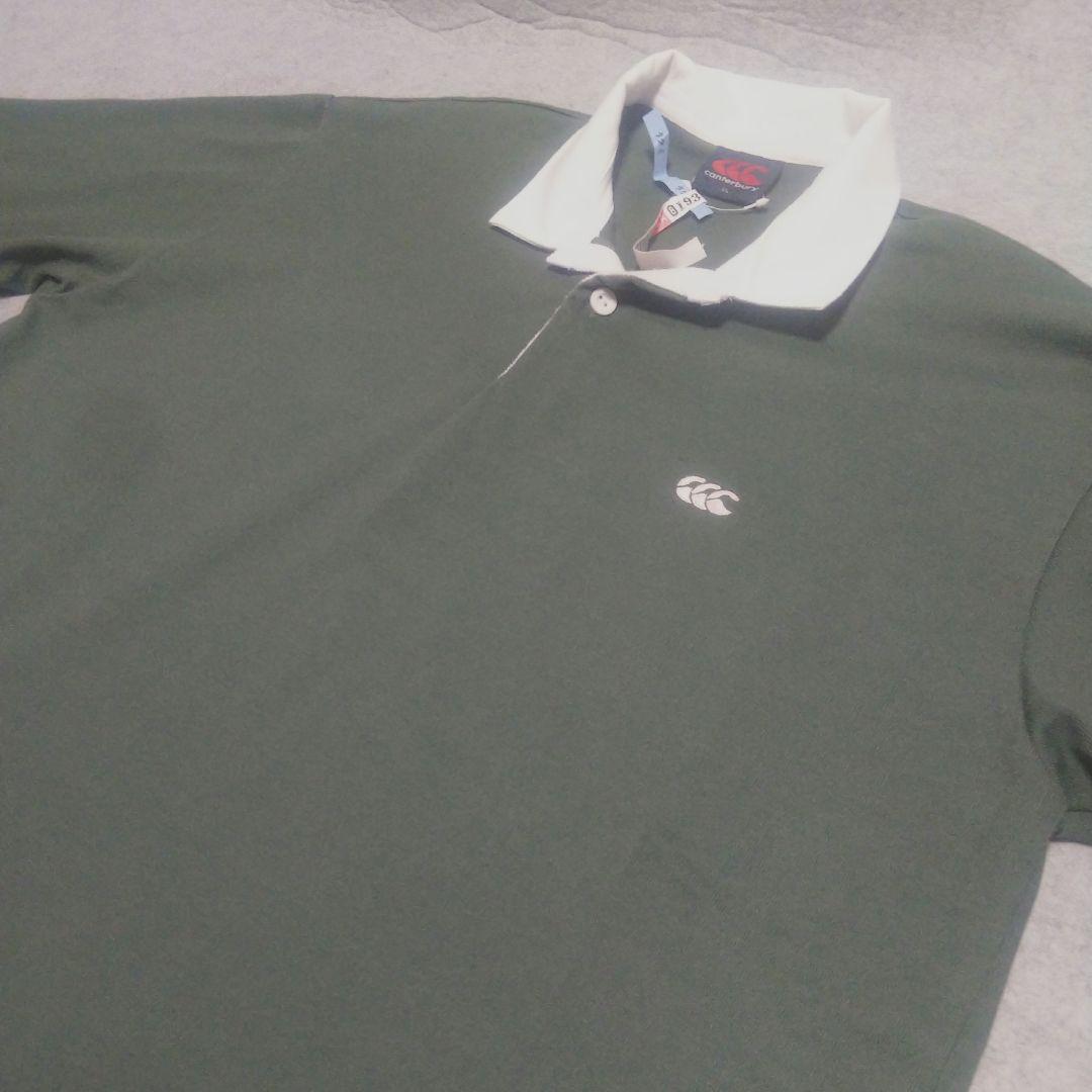 Canterbury カンタベリー ラガーシャツ ロゴ刺繍 XL　長袖