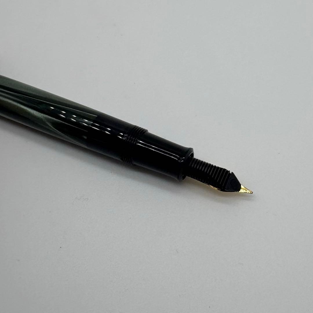 ペリカン M200 万年筆 グリーンマーブル 吸入式