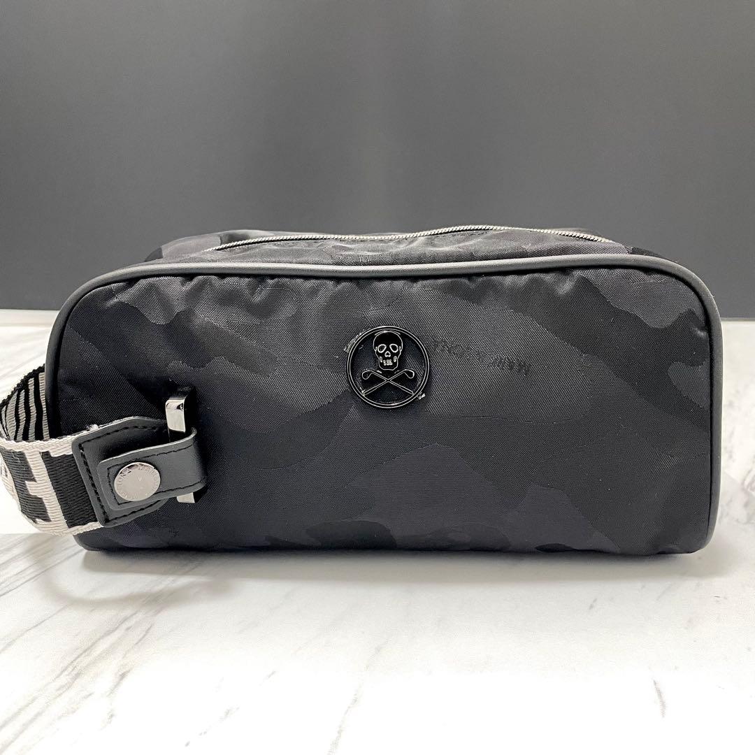 極美品⭐️マークアンドロナ カートバッグ ポーチ スカルプレート カモフラ 黒