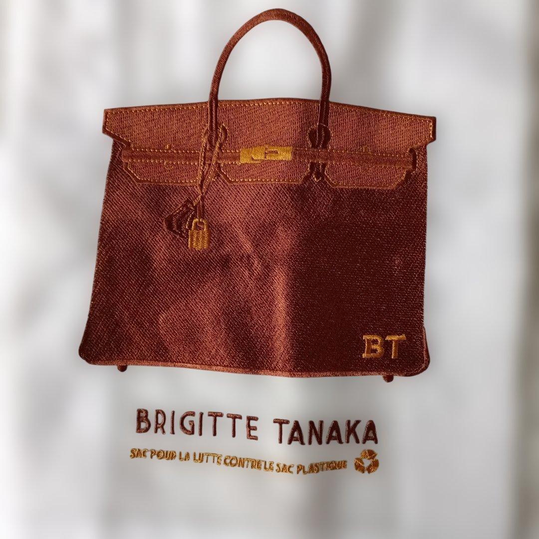 ブリジットタナカ　新品　エコバッグ　オーカンジー　リボン付き