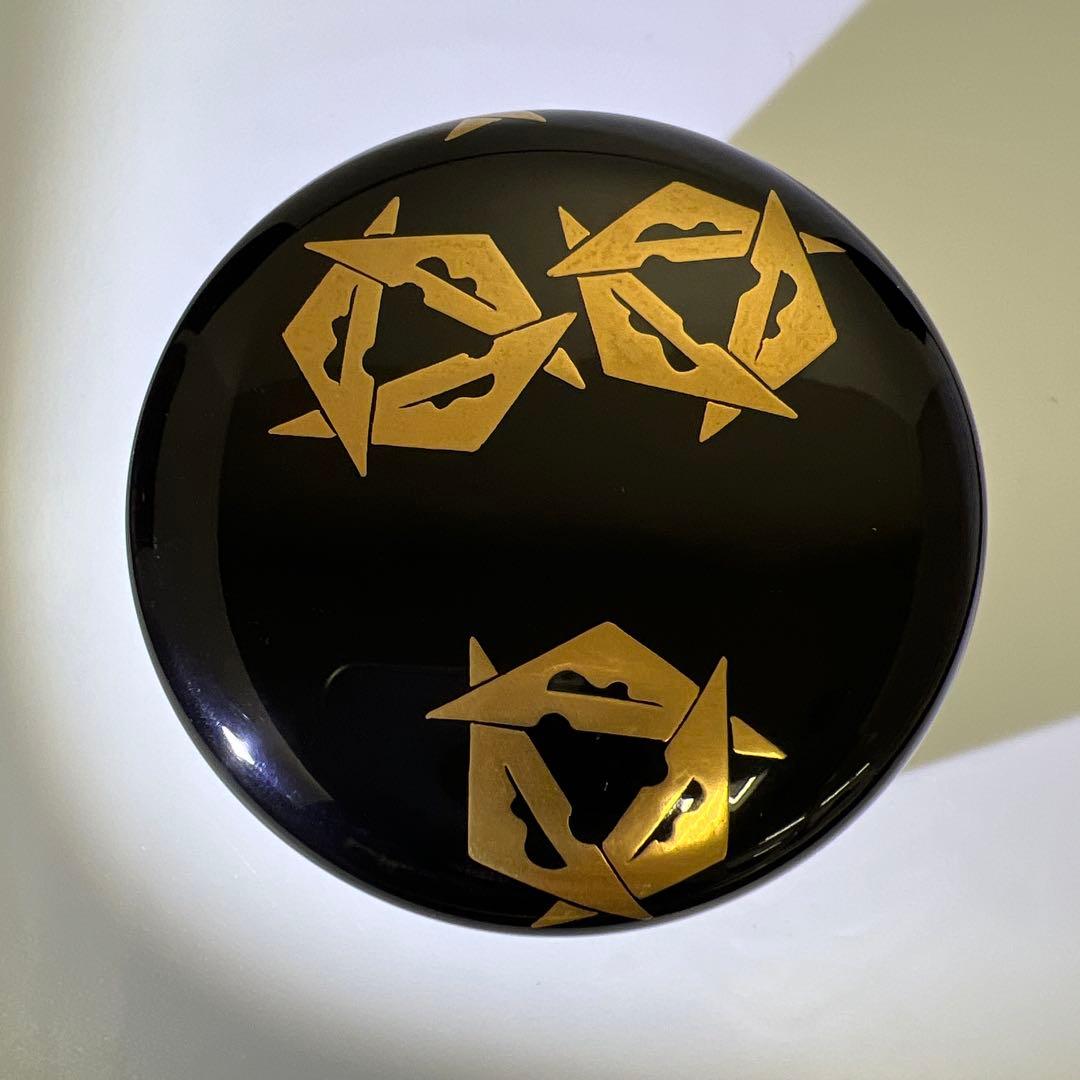 専用　即中斎書付有　内朱塗ウロコ鶴大棗　共二重箱　東Y8-0105☆1Fトトオオ