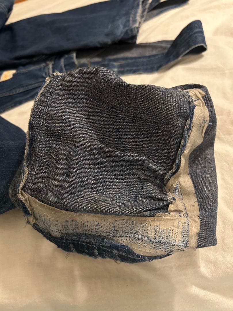 50s PAYDAYオーバーオール鬼ヒゲ縦落ち雰囲気抜群