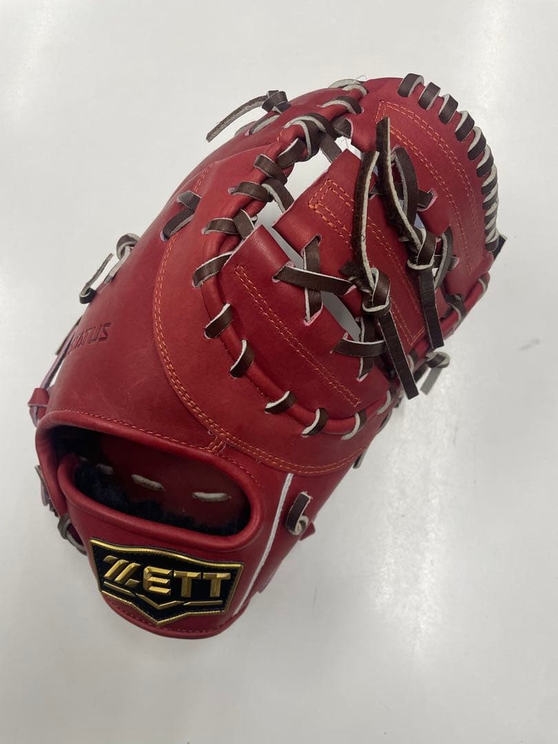 エ*ん様 新品 ゼット ネオステイタス ファーストミット 右投用 ボルドーブラウ