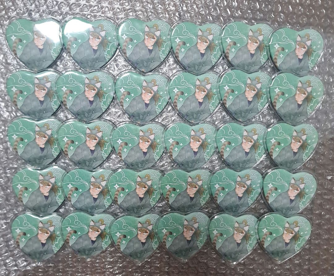 忍たま ナンジャタウン 猫屋敷で大捜索の段 ハート缶バッジ 中在家長次 30点