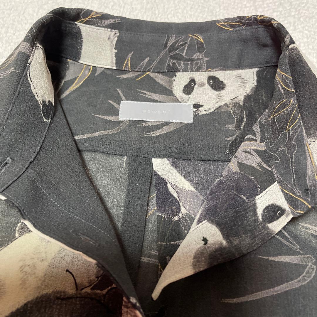 【未使用に近い】Powder パウダー　下迫秀樹　パンダ柄シャツブラウス
