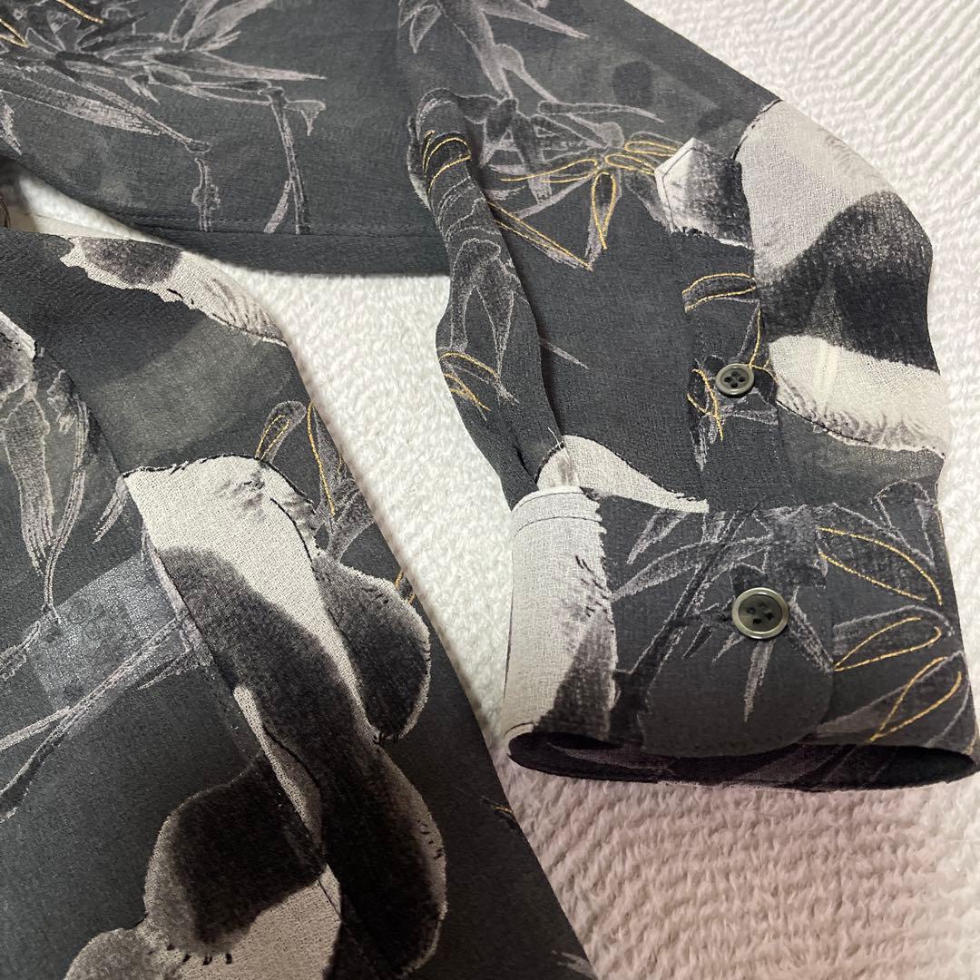 【未使用に近い】Powder パウダー　下迫秀樹　パンダ柄シャツブラウス