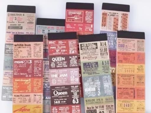 【一部使用済み】チケット風コラージュ素材 まとめ売り