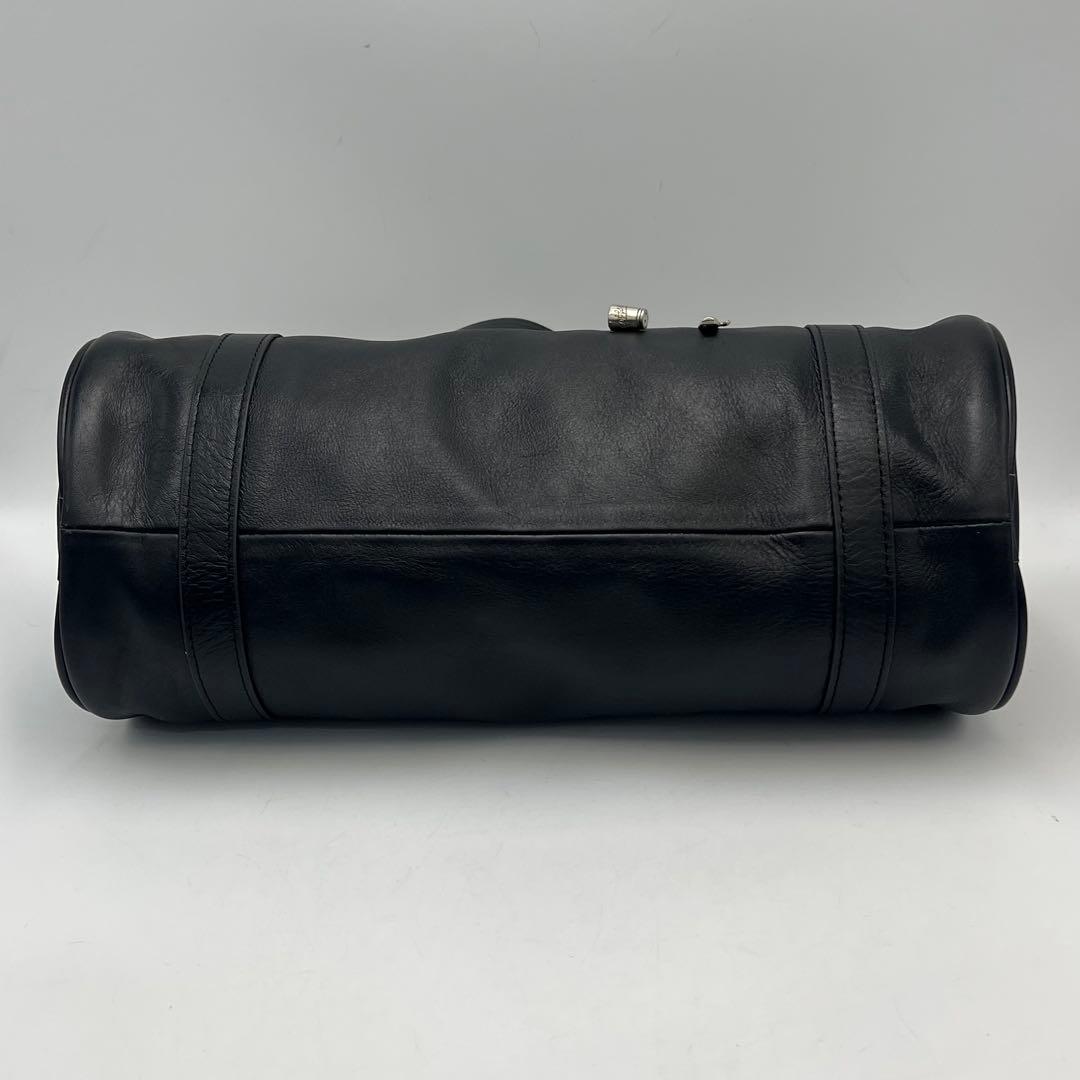 ear PAPILLONNER カフェチャーム付き円柱バック　ブラック　極美品