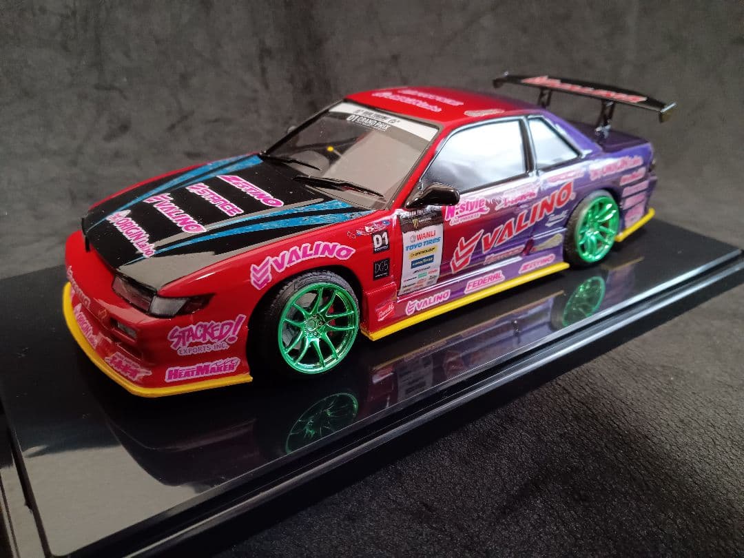 1/24 ニッサン S13 シルビア D1 プラモデル 完成品 ケース付