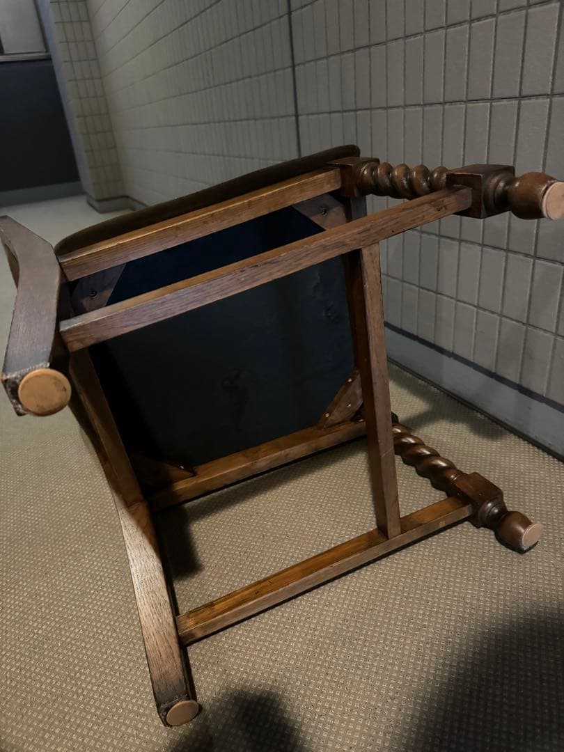 高級　4脚椅子セット　英国調 木　アンティーク　東京池袋