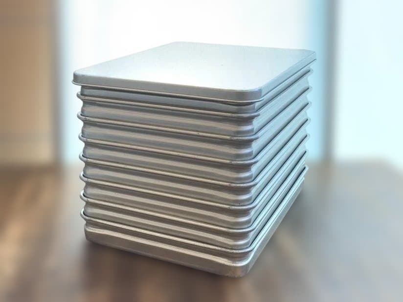 アカオアルミ 硬質アルミ 大60 番重8点 蓋×1・網×8 付き 業務用 ②