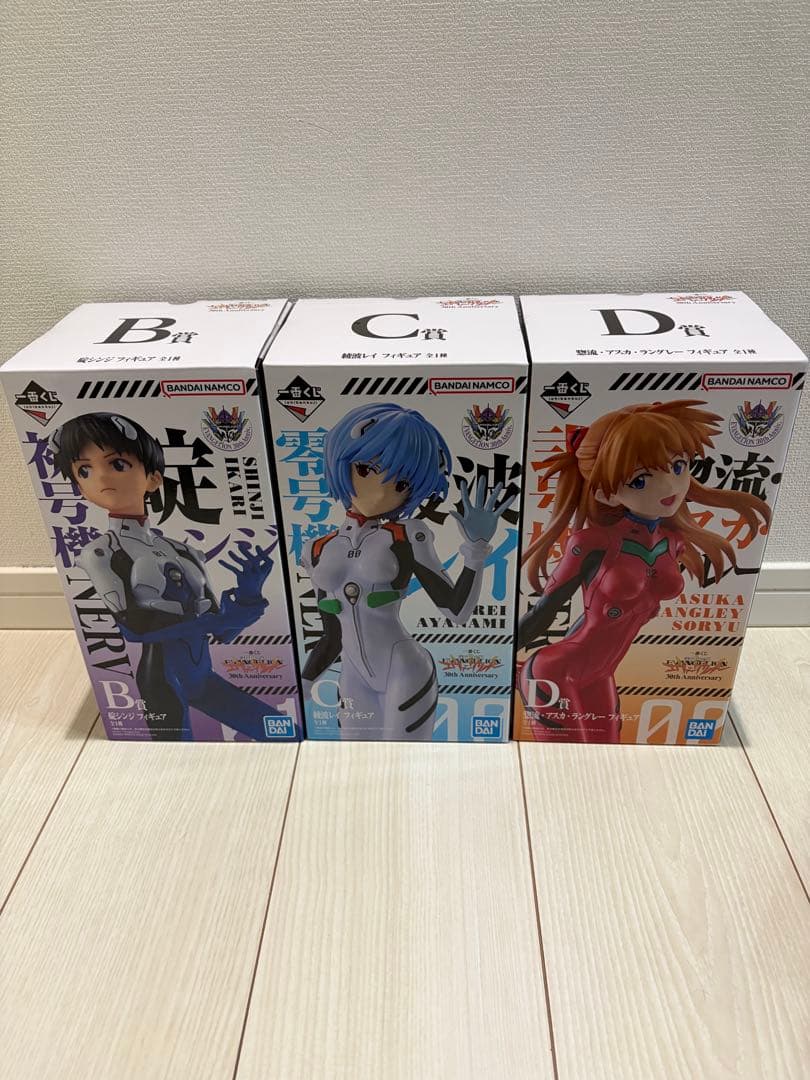 B賞 碇シンジ C賞 綾波レイ D賞 アスカ 一番くじ エヴァンゲリオン