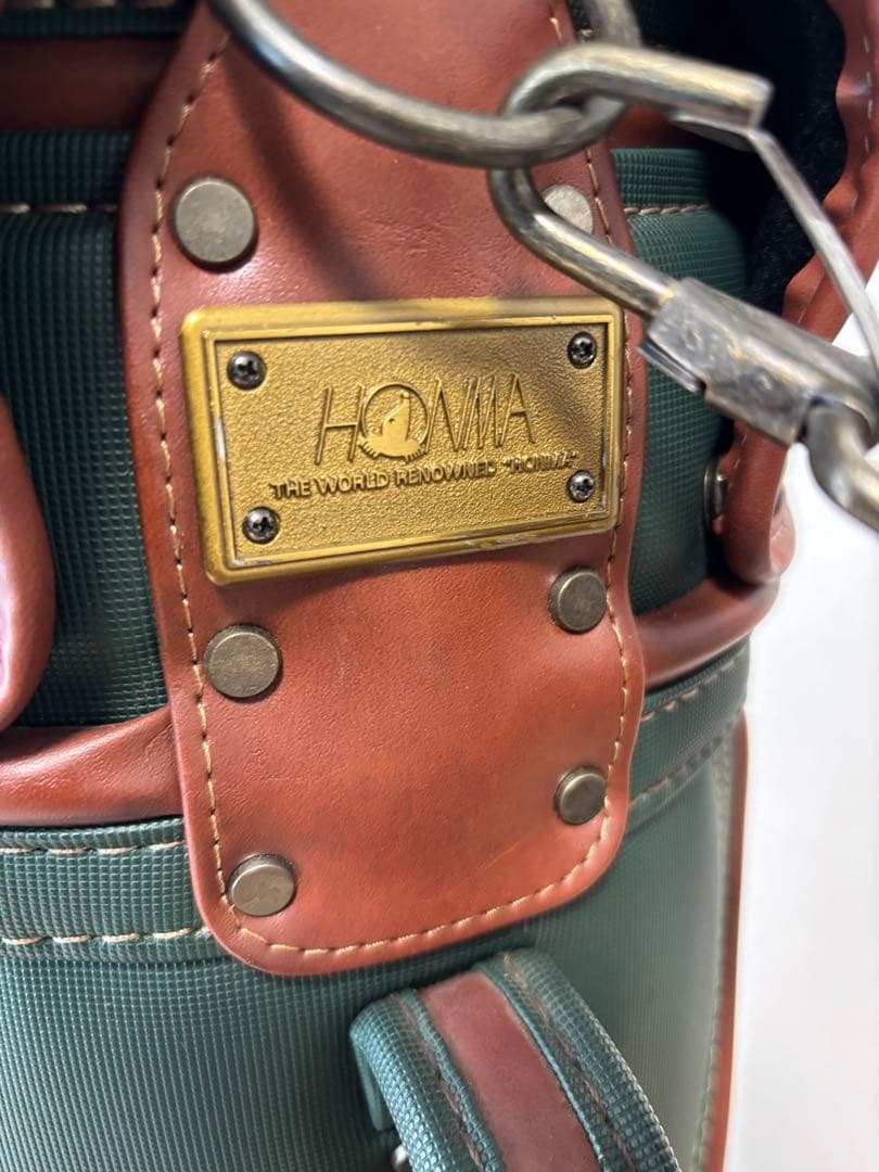 【◎美品•希少】HONMA グリーンキャディバッグ ゴルフバッグ