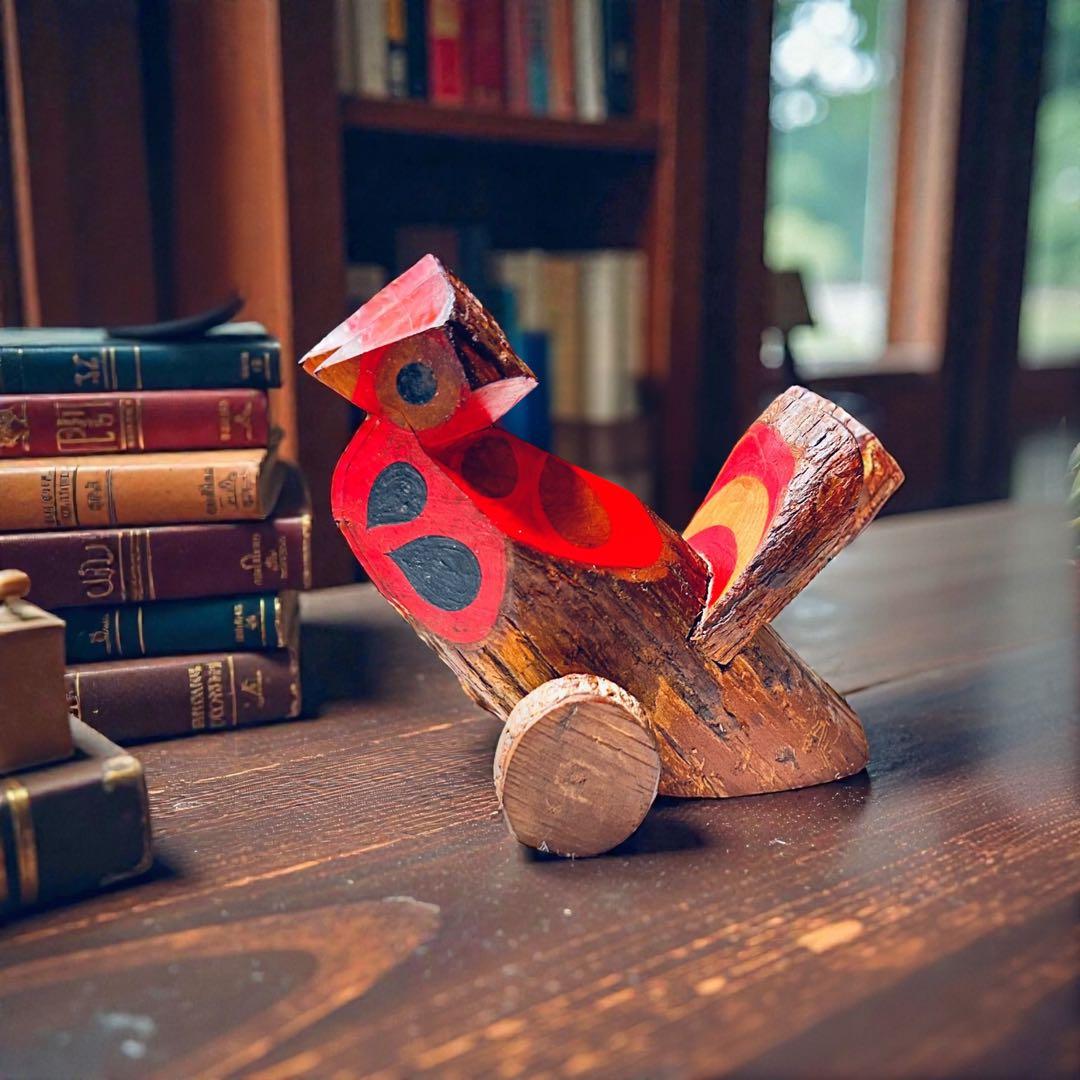 佐賀県廃絶郷土玩具 杵島山（きしまやま）一刀彫り・きゃつぐろC・新里真紗生 民藝