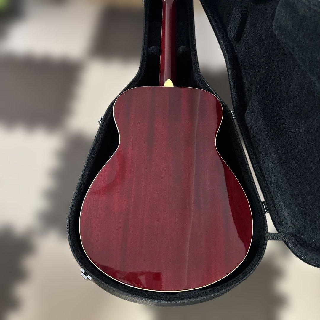 YAMAHA FS-TA レッド アコギ トップ単板（訳あり）ハードケース付き