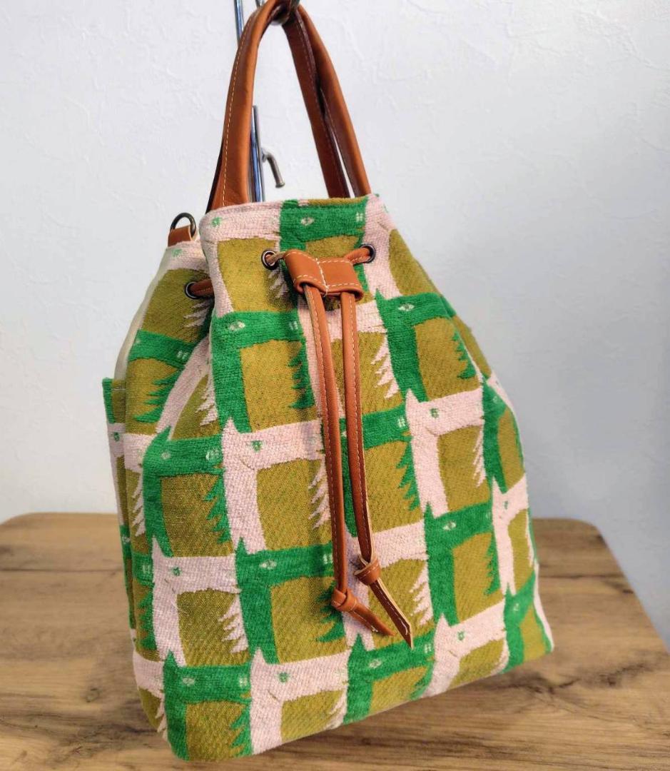 【BEN様】/thoroughbredサラブレットマスタード/巾着Lサイズショ