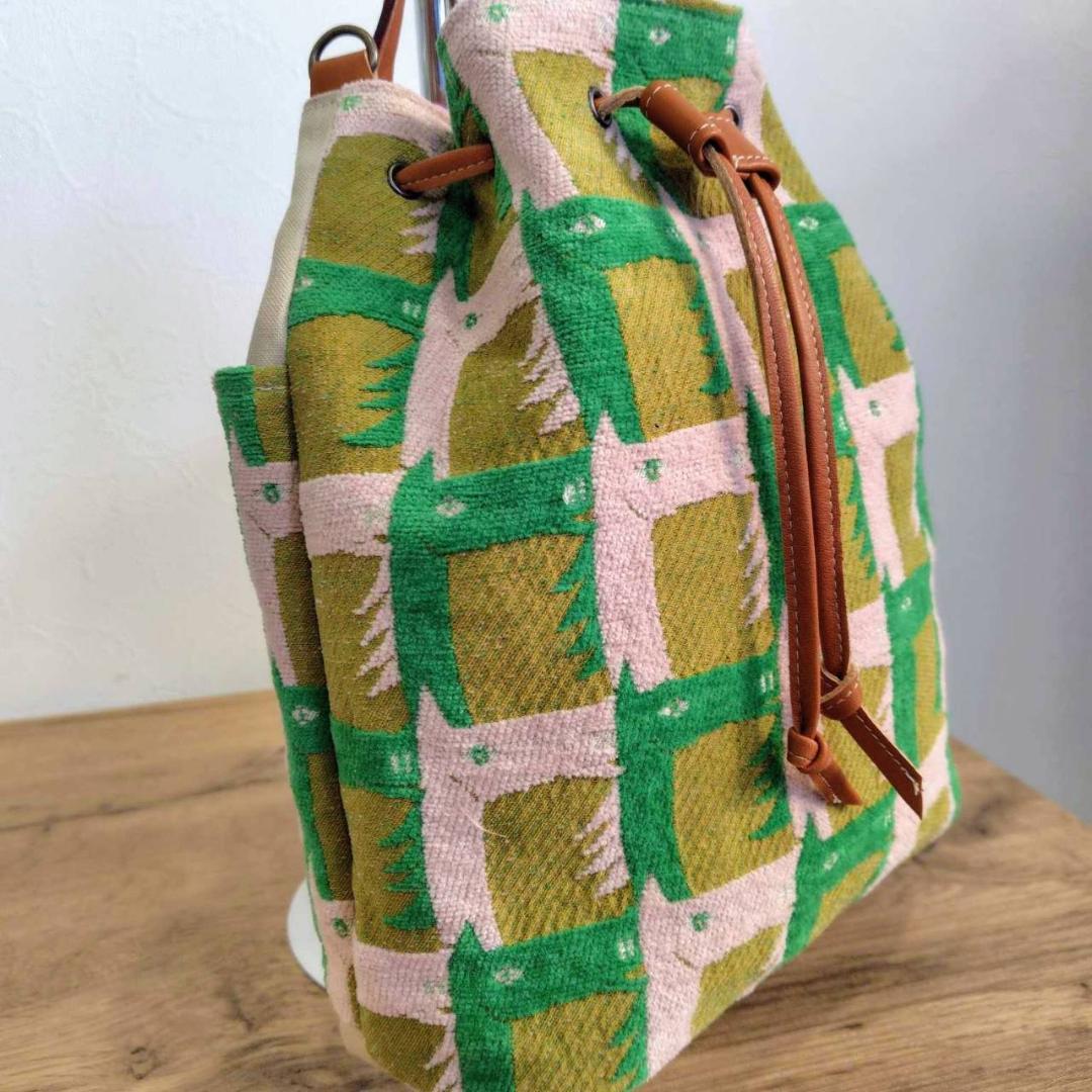 【BEN様】/thoroughbredサラブレットマスタード/巾着Lサイズショ