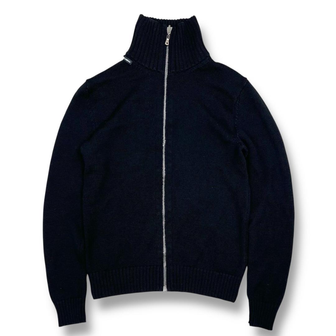 DOLCE&GABBANA リバースブル ドライバーズニット 黒 ドルガバ