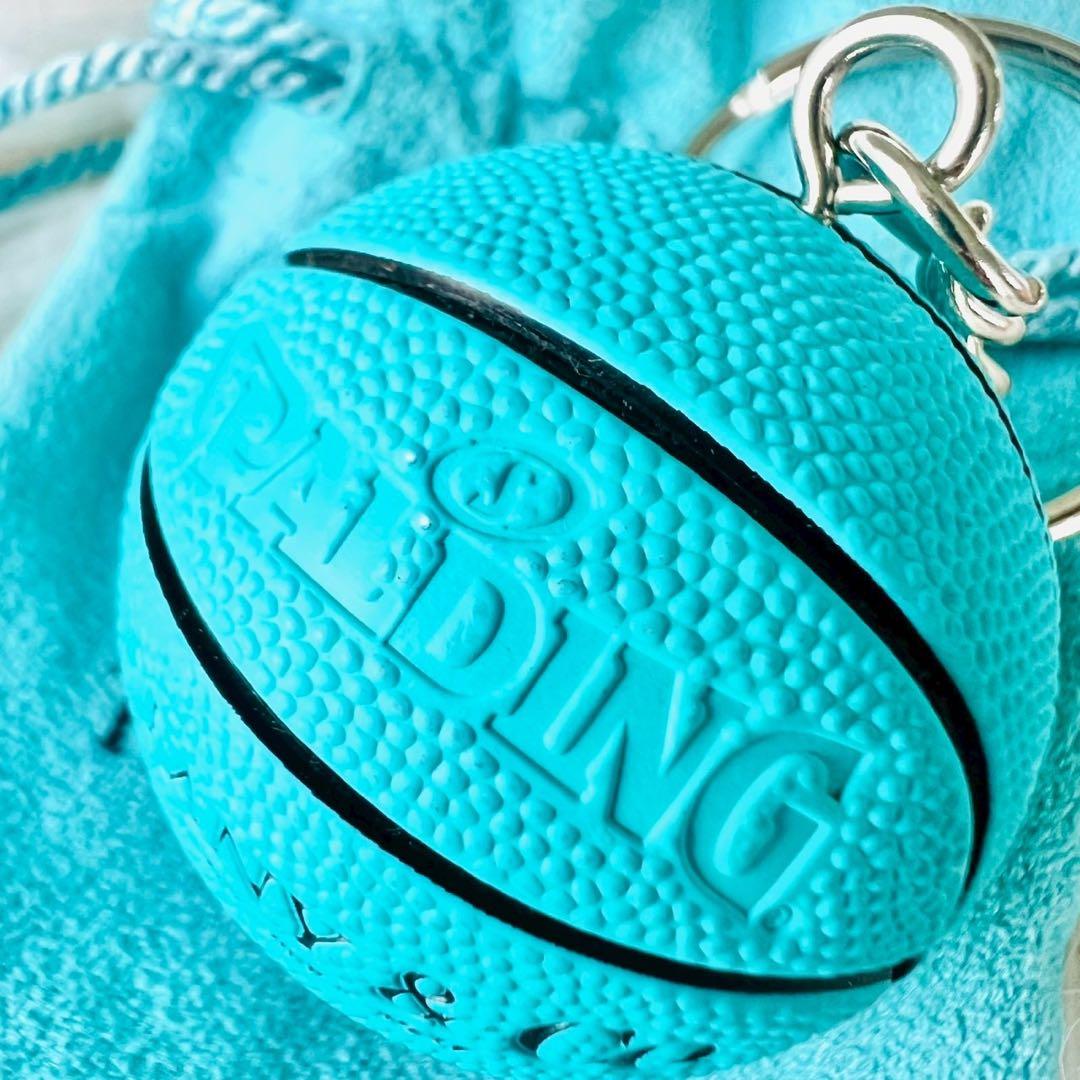 極美品✨ティファニー　キーホルダー　チャーム　バスケットボール　ノベルティ