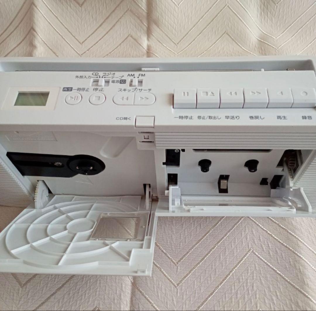 TOSHIBA TY-CDV1 ラジカセ ホワイト