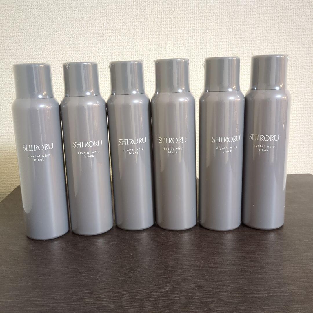 SHIRORU クリスタルホイップブラック 洗顔料 6本セット