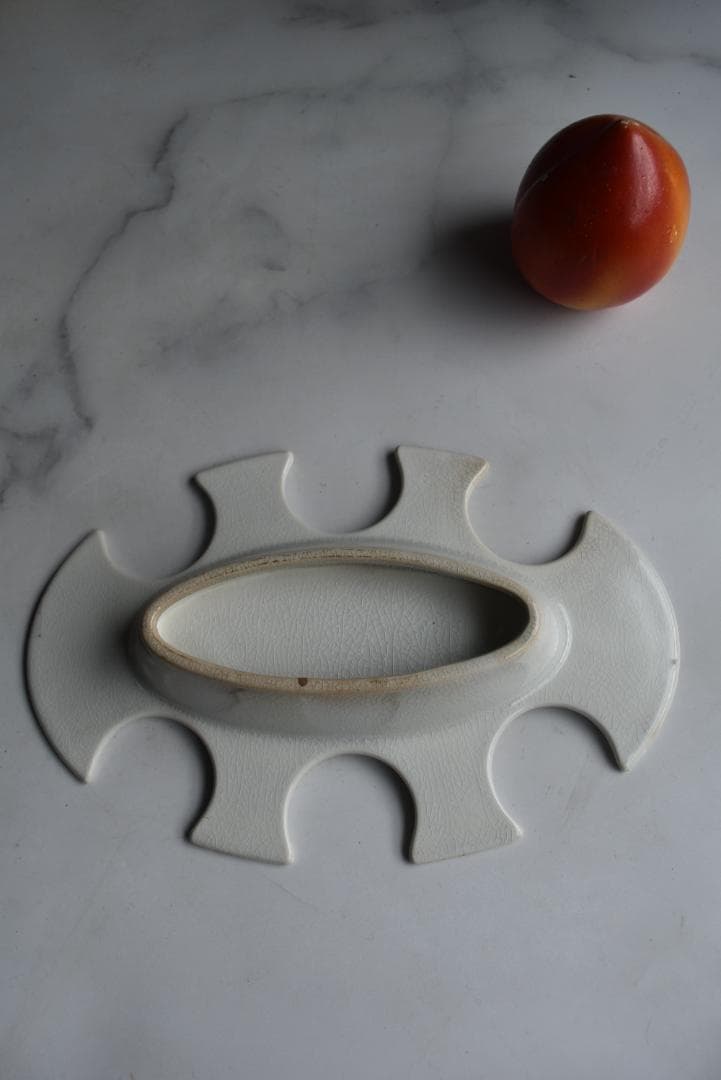 珍品　フランス19世紀　白釉　卵の器　美品　古道具坂田