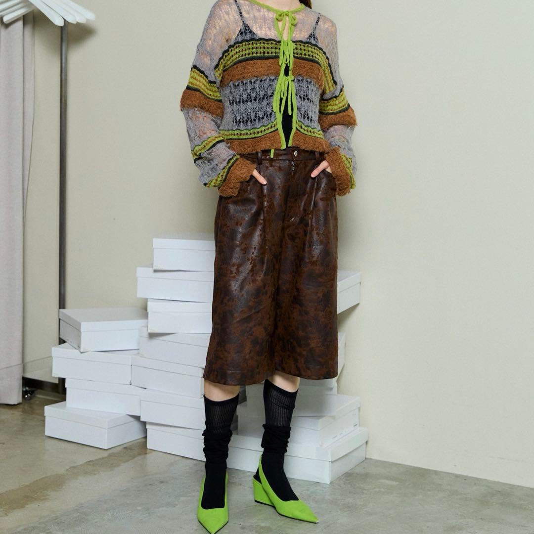 maison special 2way リボンカーディガン