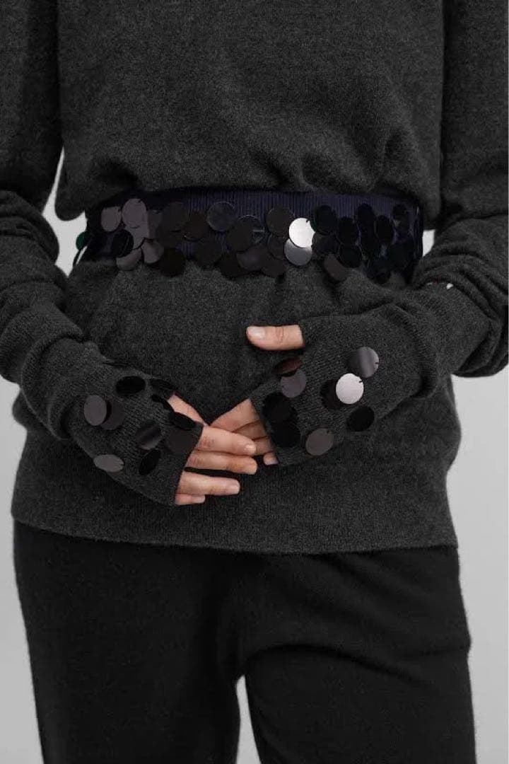 extreme cashmere スパンコール付ベルト