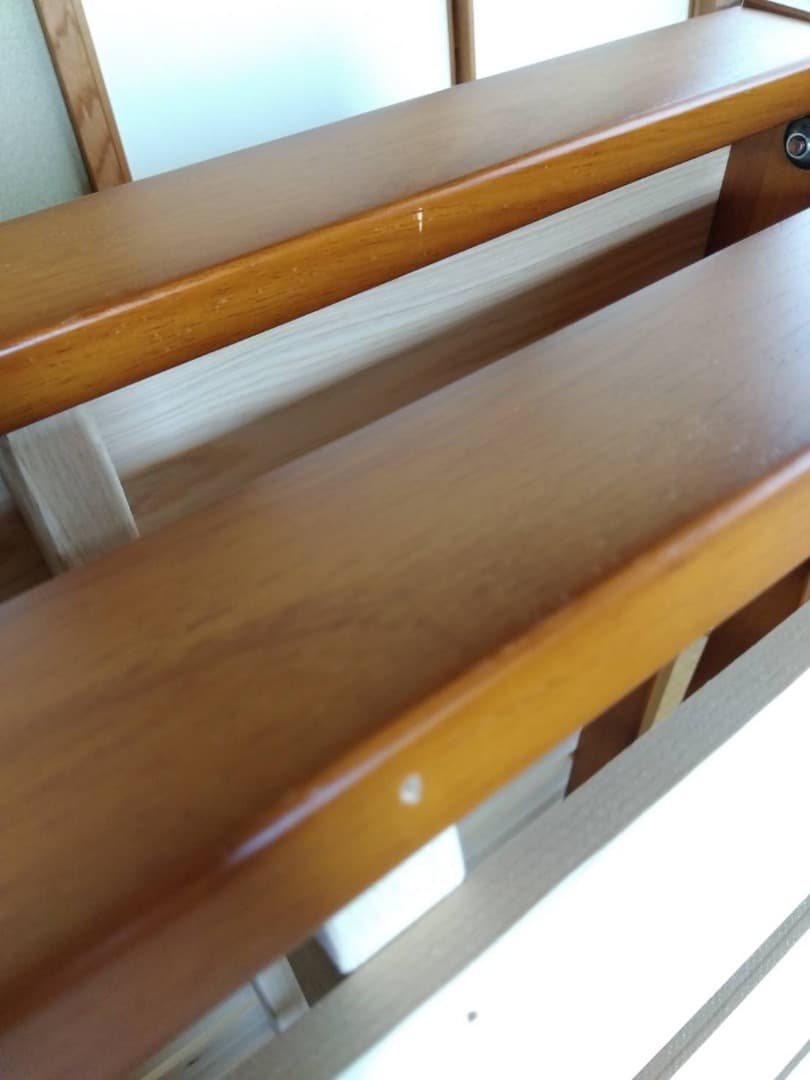 中居木工　折りたたみすのこベッド　シングル　ロータイプ　ブラウン