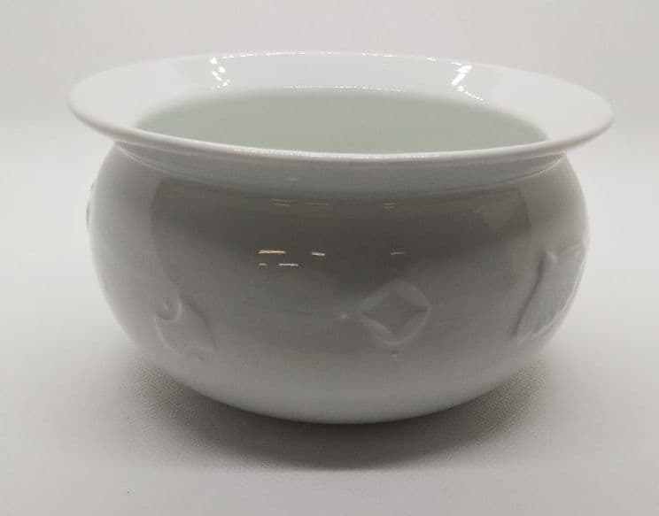 茶道具 平戸焼 宝尽 建水 13代 今村悦山 三川内 白磁