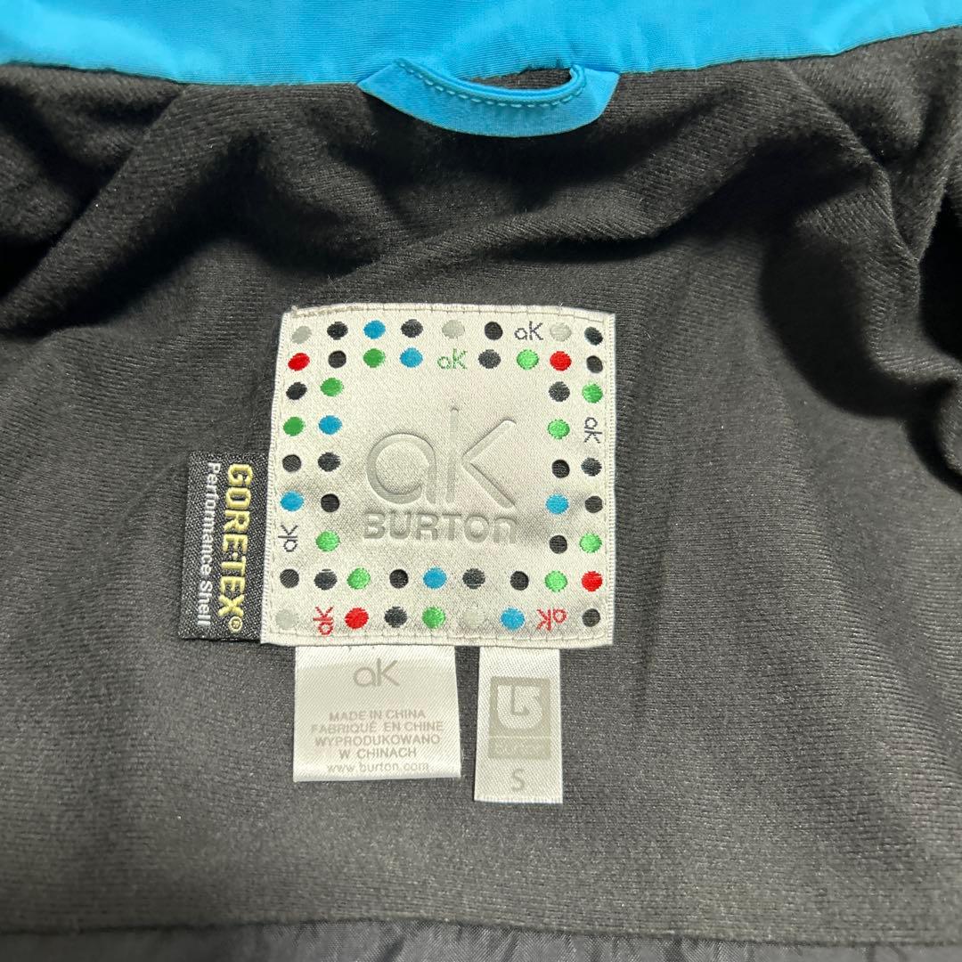 BURTON【S】GORE-TEX フード付きジャケット 青　スノボウェア