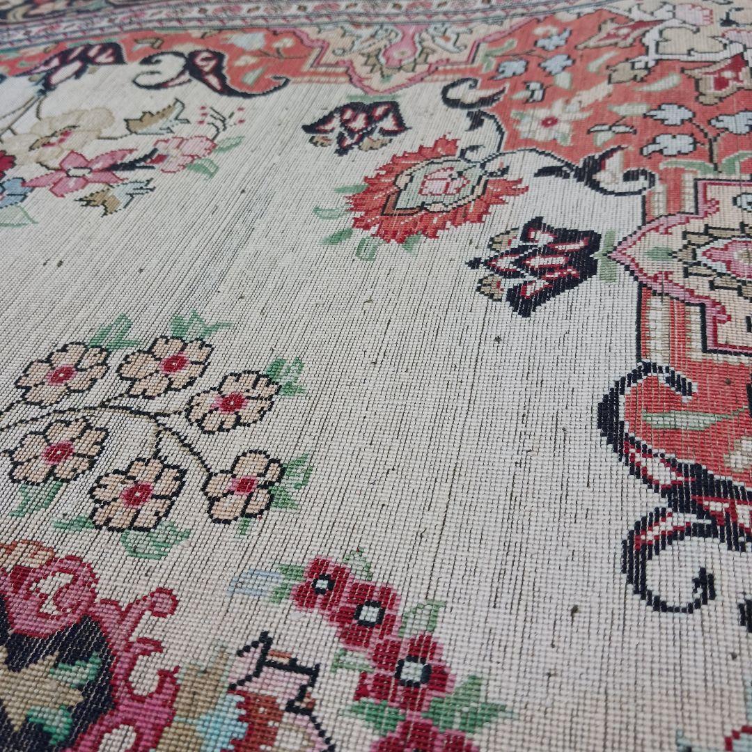 専用Y3007 高級ペルシャ絨毯 クム産 シルク 手織81万ノット147×98㎝