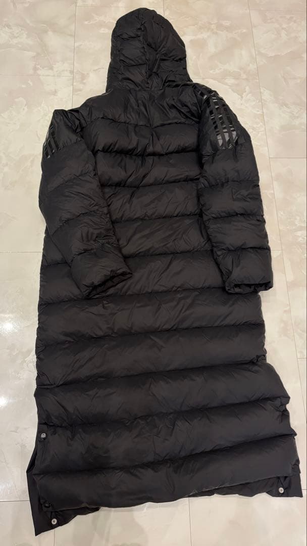 美品⭐︎adidas ブラックロング ライトダウンコート