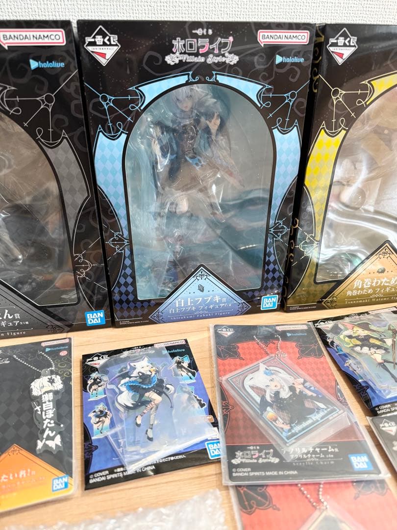 ホロライブ 白上フブキ 獅白ぼたん 角巻わため フィギュア 一番くじ