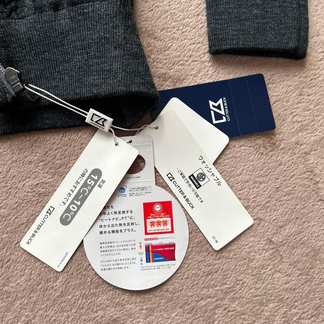 新品タグ付【CUTTER&BUCK】カッターアンドバック　ゴルフ　ジップセーター