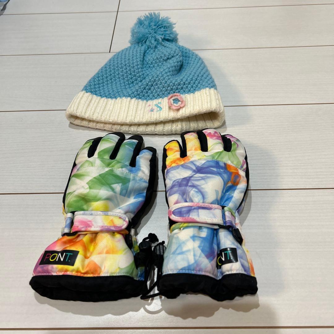 すぐに出発OK! スキー&スノボウェア　女の子　120〜140 小物セット付き