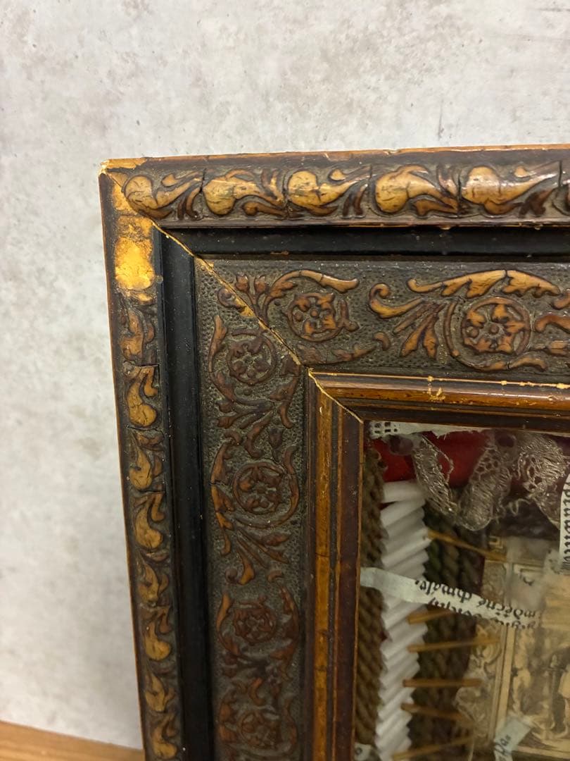 聖遺物 レリクアリー アンティーク装飾フレーム フランス ブロカント 宗教