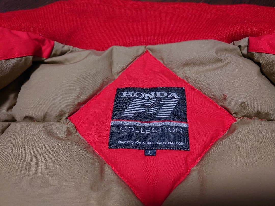 HONDA F1 RACING TEAM ダウンジャケット レッド