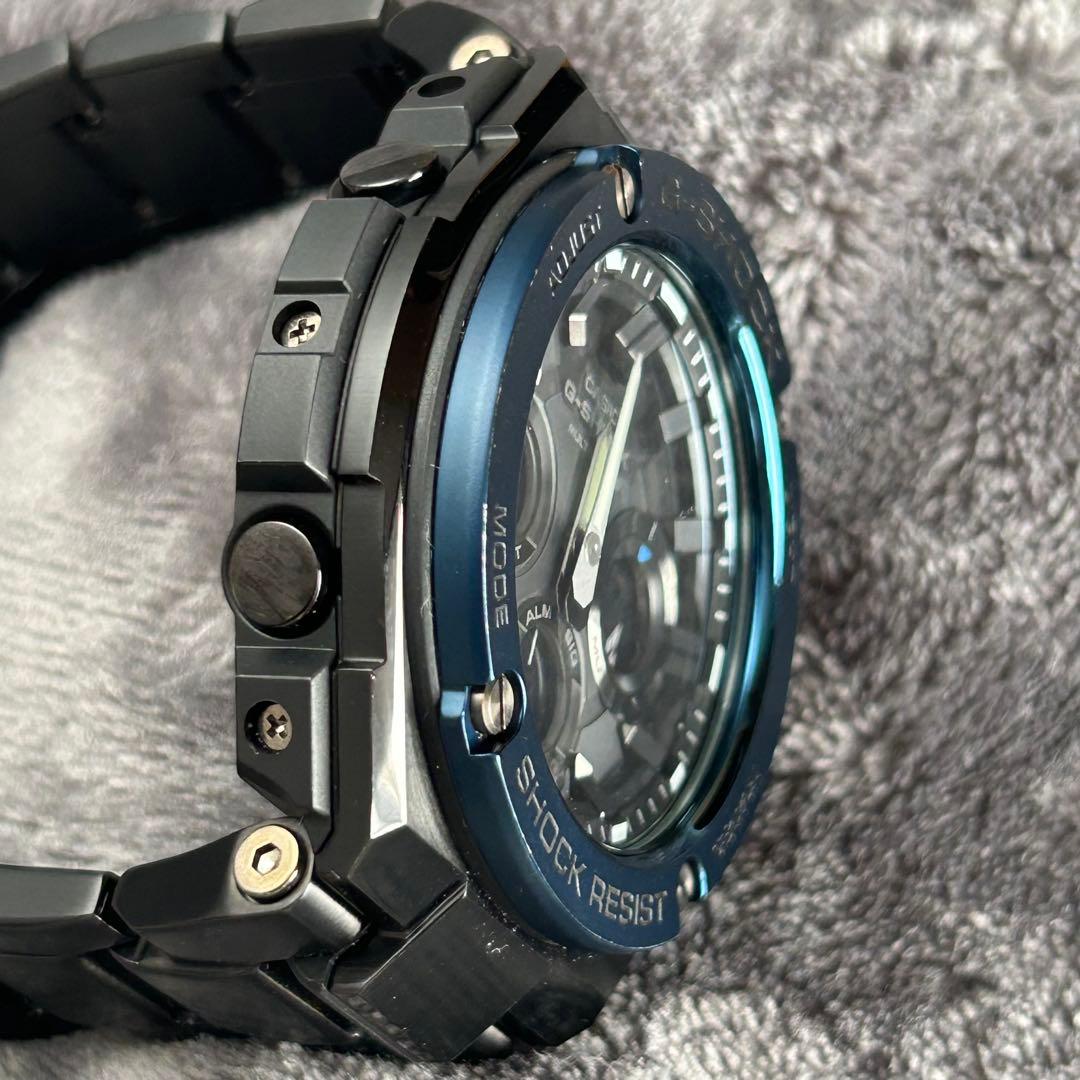 電波ソーラー メタルブレス［良品］G-SHOCK GST-W110BD