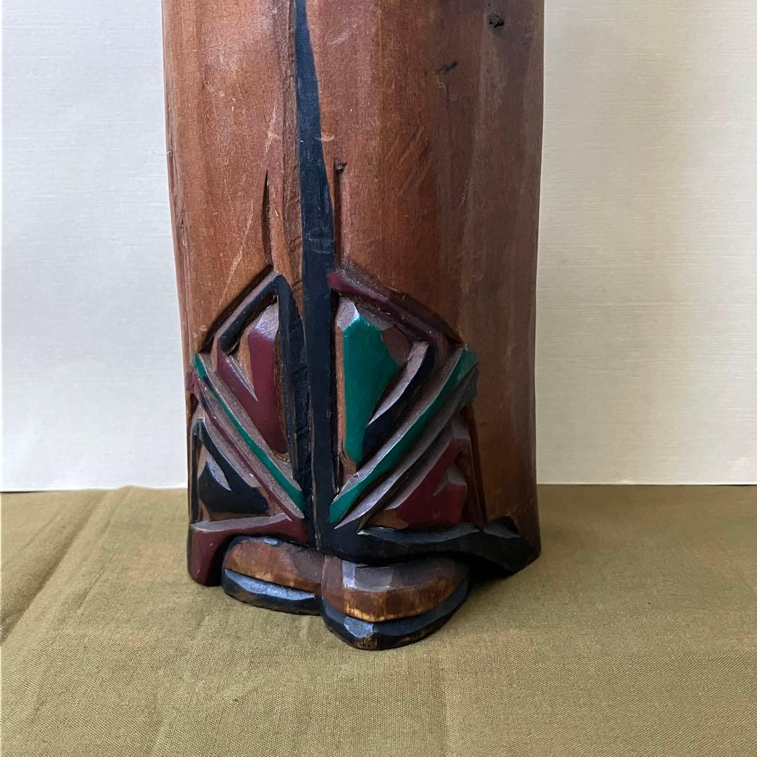 アイヌ　木彫り　高さ約45cm