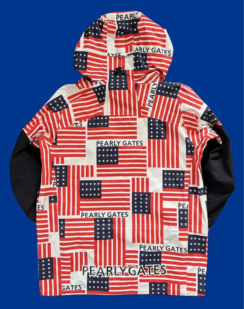 PEARLY GATES/パーリーゲイツ×komatsu撥水パーカ5(星条旗柄)